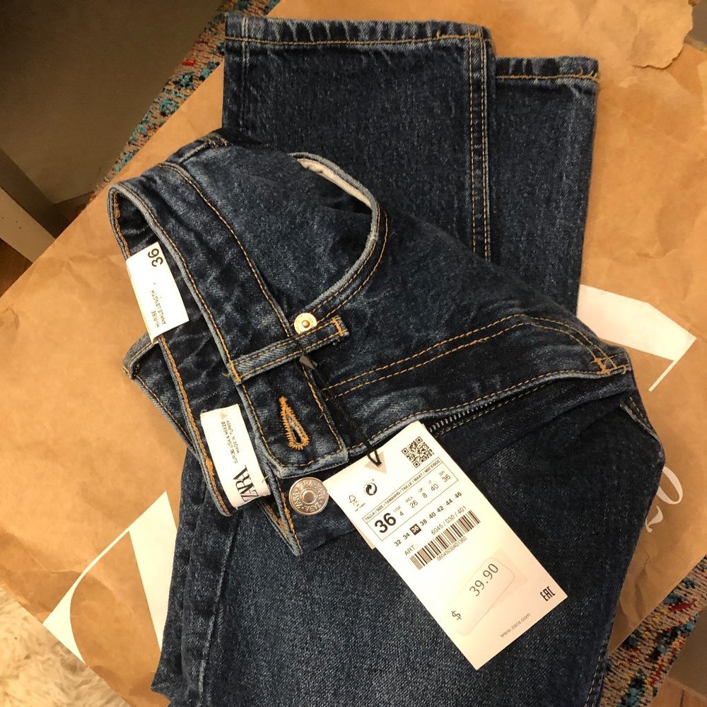 Zara Slim Fit Hi-Rise Jeans